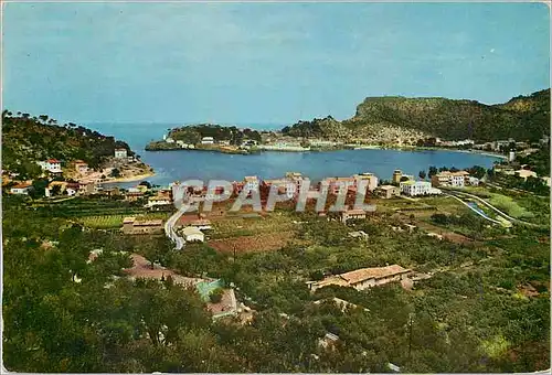 Cartes postales moderne Mallorca soller vue d'ensemble du port