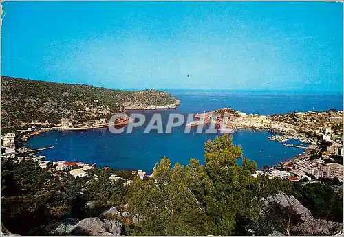 Moderne Karte Mallorca puerto de soller vue generale