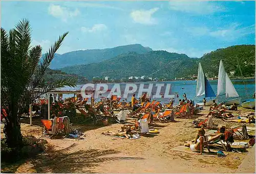 Cartes postales moderne Mallorca port de sollers detail Bateaux