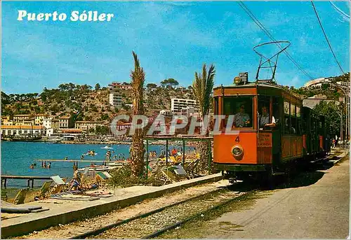 Cartes postales moderne Mallorca (baleares) espana soller del puerto Train Tramway