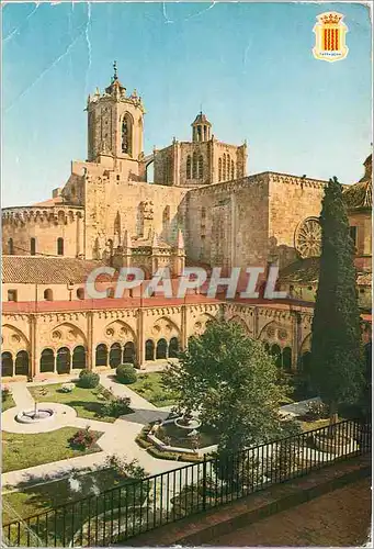 Moderne Karte Tarragona (Costa Dorada) Cathedrale Jardin de la Cloitre et Clocher