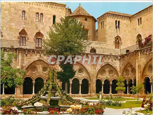 Moderne Karte Tarragona (Costa Dorada) Cathedrale Jardin dans le Cloitre