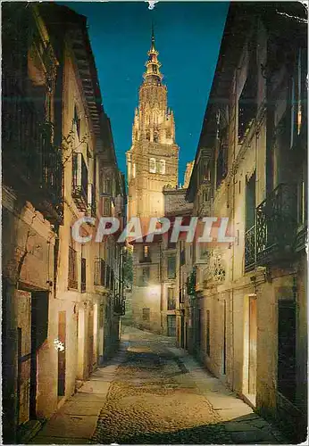 Cartes postales moderne Toledo Rue Typique et tour de la Cathedrale