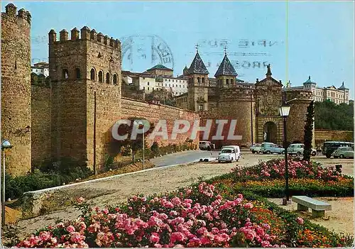 Cartes postales moderne Toledo Porte de Bisagra et murs