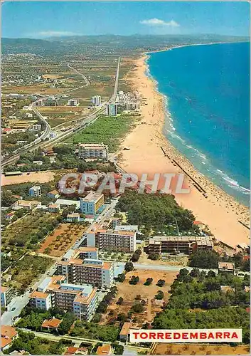 Moderne Karte Tarragona Costa Dorada Torredembarra Plage