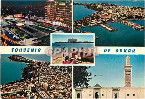 Moderne Karte Senegal Dakar La nuit