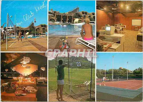 Cartes postales moderne Senegal Dakar Les Almadies Tir a l'arc Tennis Piscine Volley-Ball Volley Ball