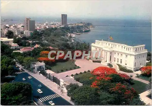 Cartes postales moderne Senegal Dakar Le Palais de la Presidence a l'epoque des flamboyants