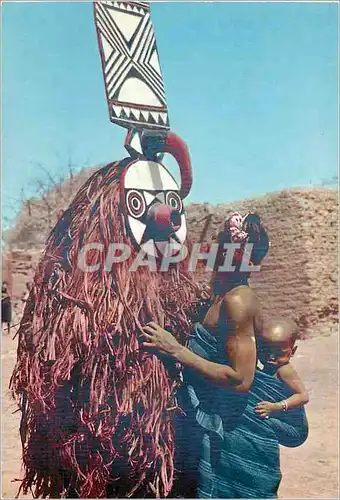 Cartes postales moderne Senegal Confidences au masque