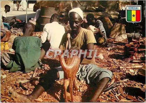 Cartes postales moderne Senegal Sculpteur a Soubedioune