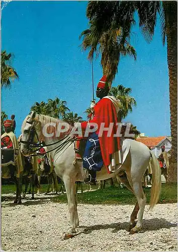 Moderne Karte Senegal Garde rouge monte Cheval