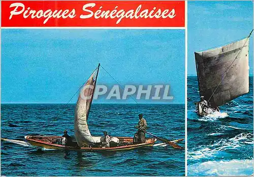 Cartes postales moderne Senegal Pirogue Senegalaises Bateaux