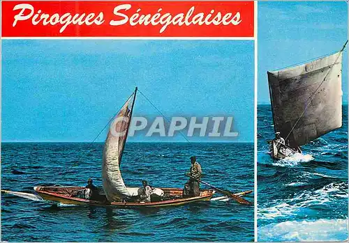 Moderne Karte Senegal Pirogue Senegalaises Bateaux