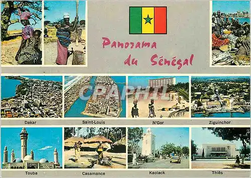Moderne Karte Senegal