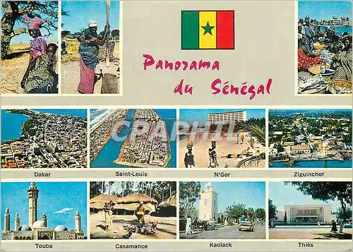 Moderne Karte Senegal