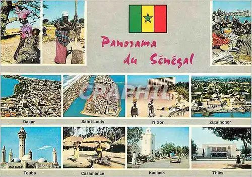 Moderne Karte Senegal