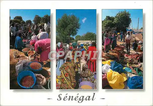 Moderne Karte Senegal Marche typique en pays Serere