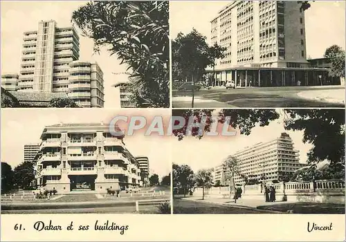 Moderne Karte Senegal Dakar et ses Buildings