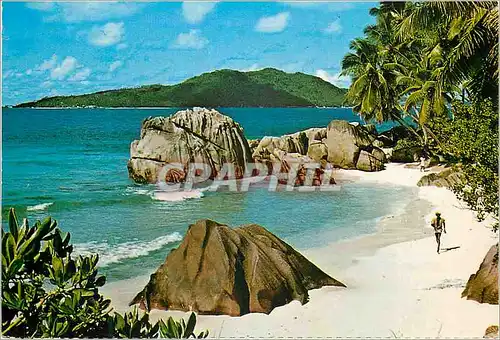 Moderne Karte Seychelles Anse Patate La Digue