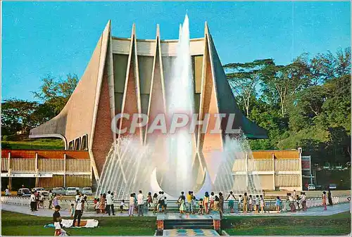 Moderne Karte Singapore National Theatre & Water Fountain