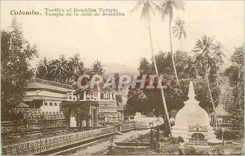 Cartes postales Sri Lanka Colombo Temple de la dent de Bouddha