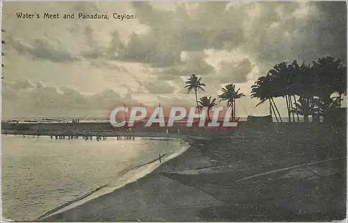 Cartes postales Sri Lanka Ceylon Water's Meet and Panadura