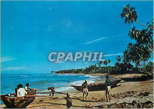 Moderne Karte Sri Lanka Beach Scene