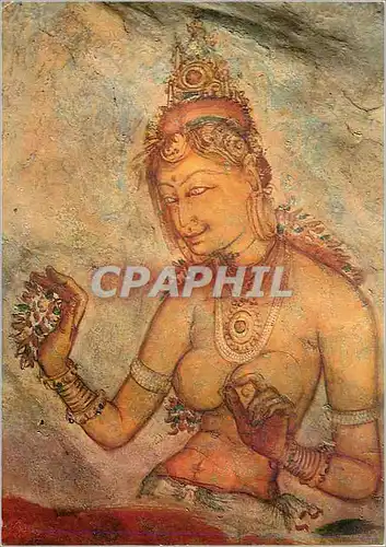 Cartes postales moderne Sri Lanka (Ceylon) Frescoes in Sigiriya