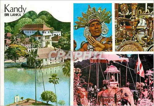 Moderne Karte Sri Lanka Kandy Elephant