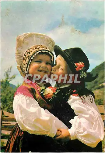 Cartes postales moderne Enfants Folklore