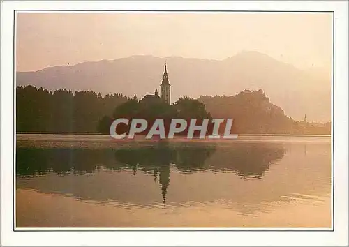 Cartes postales moderne Yugoslavia Bled L'eglise de Sainte-Marie-du-Lac