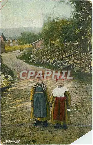 Cartes postales Leksand Folklore Enfants