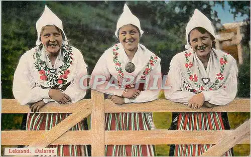 Ansichtskarte AK Leksand Dalarne Folklore