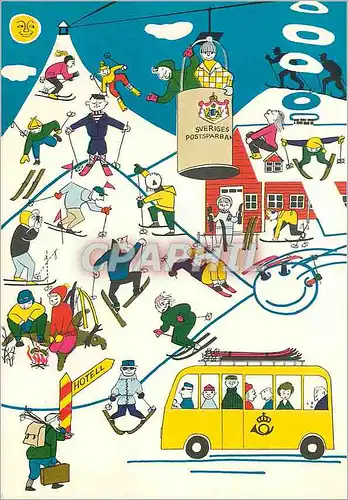 Cartes postales moderne  Ski Autovus