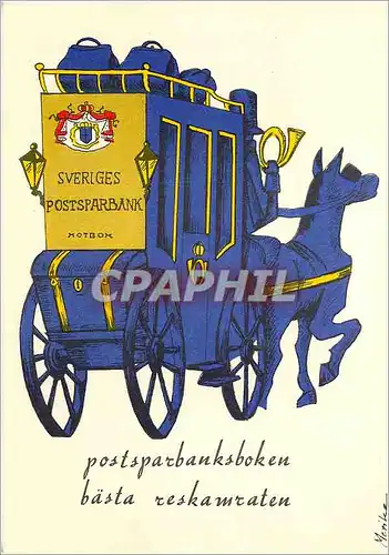 Cartes postales moderne Spar pa den res med den Postsparbank