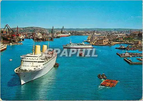 Moderne Karte Goteborg Hammen View from Alvsborg Bridg Bateau