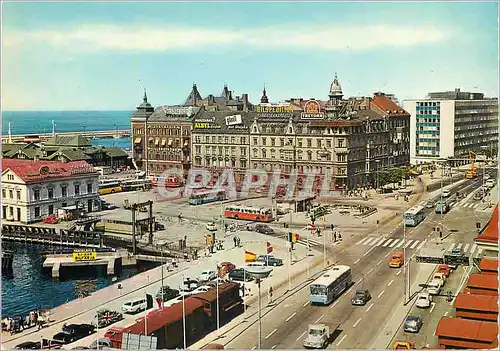 Cartes postales moderne Helsingborg Hamntorget Tramway