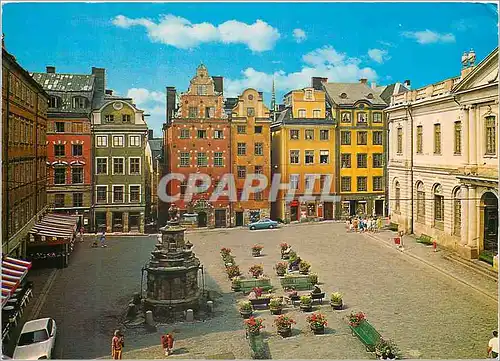 Cartes postales moderne Stockholm Stortorget dans la cite ancienne