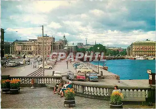 Moderne Karte Stockholm Utsikt fran Gustaf III