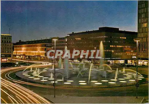 Cartes postales moderne Stockholm Sergela torg by night