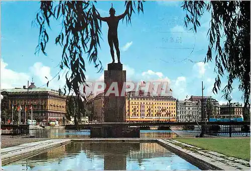 Moderne Karte Stockholm stromparterren med solsangaren