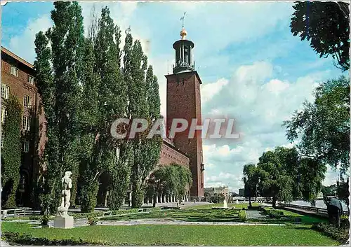 Cartes postales moderne Stockholm city hall garden