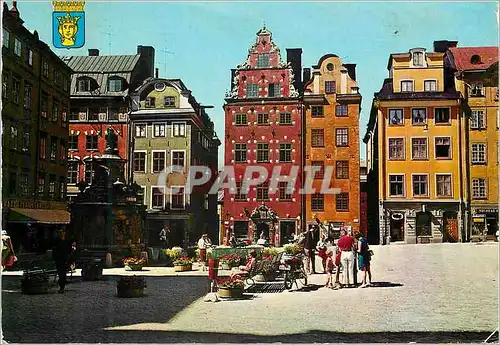 Moderne Karte Stockholm the old town stortorget