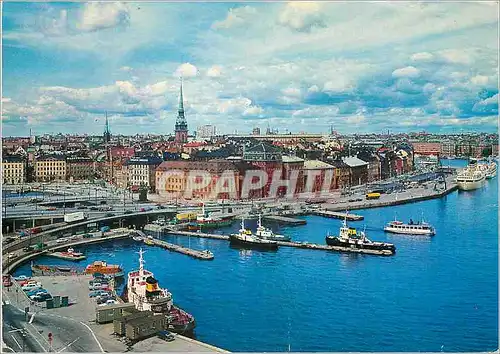 Cartes postales moderne Stockholm vue sur skeppsbron