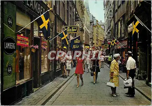 Cartes postales moderne Stockholm the old town vasterlanggatan