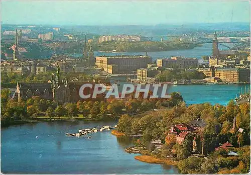 Cartes postales moderne Stockholm view from the kaknas tower