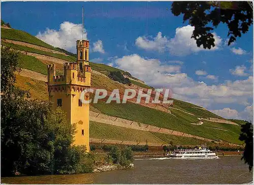 Moderne Karte Bingen am rhein mauseturm et ehrenfels