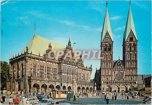 Cartes postales moderne Bremen Rathaus und dom
