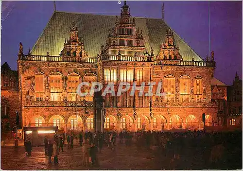 Cartes postales moderne Bremen freie hansestadt rathaus bei nacht