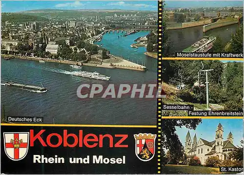 Cartes postales moderne Koblenz rhein und mosel